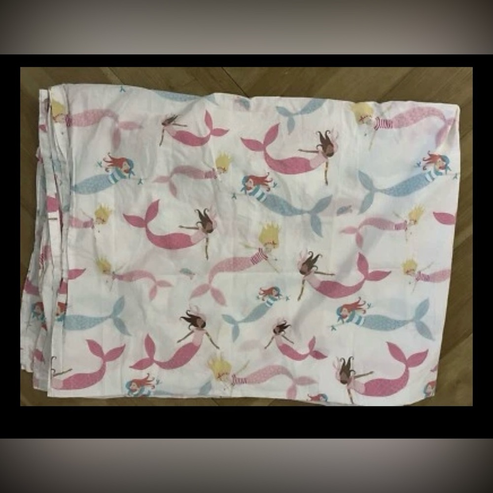Pottery Barn Kids MERMAIDS Twin Flat Sheet